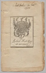 Exlibris: Wappen mit Robert Hale, Esq.