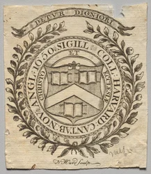 Exlibris: Siegel des Harvard College
