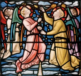 Drei Weihrauch schwenkende Engel (Detail aus Christus in Majestät)