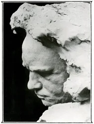Profilansicht von Ludwig van Beethoven (1770-1827), Detail einer Bronzebüste