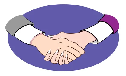 Handschlag - Illustration