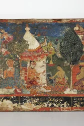 (Detail) von einem buddhistischen Manuskriptcover