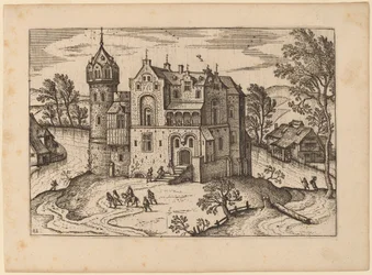 Schloss an einem Fluss