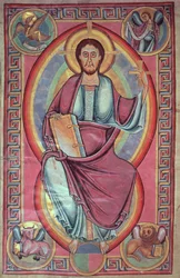 Christus in Majestät, aus der Stavelot-Bibel