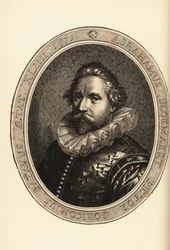 Porträt von Abraham Bloemaert, niederländischer Maler und Kupferstecher, Radierer und Graveur, Haarlem-Manierist