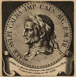 Porträt des römischen Kaisers Galba