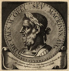 Porträt des römischen Kaisers Macrinus