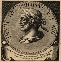 Porträt des römischen Kaisers Philippus Arabs