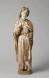 Heiliger Johannes der Evangelist von Meester van Koudewater, ca. 1470 (Walnuss)