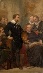 Peter Paul Rubens in seinem Atelier