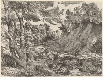 Heiliger Hieronymus in der Wildnis