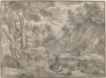 Der heilige Hieronymus in der Wildnis