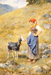 Hirtin, von Niccolo Cannicci (1846-1906)