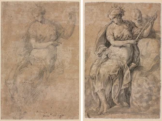 Allegorische Figur (recto und verso)