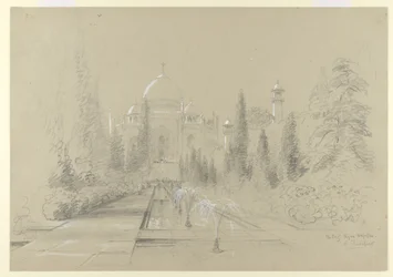 Das Taj Mahal, Agra, 24. Januar 1870