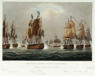 Das Marine-Manöver von Sir Robert Calder (1745-1818)