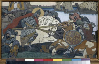 Alexander Newski schlägt Birger Jarl (Episode der Schlacht an der Newa)