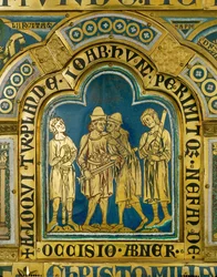 Joab ermordet Abner, den ehemaligen Heerführer König Sauls, der zu König David übergelaufen war
