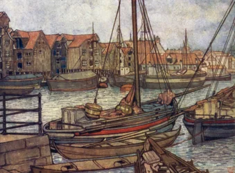 Norwegen: Boote und Lagerhäuser in Bergen