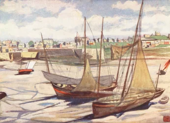 Der Hafen bei Ebbe, Granville