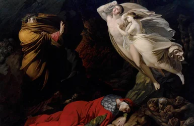 Francesca da Rimini in Dantes Hölle, 1810