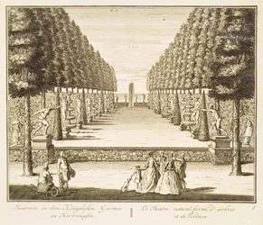 Natürliches Theater aus Bäumen und Hecken