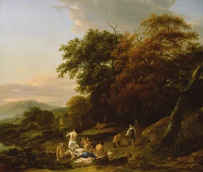 Diana die Jägerin überrascht eine Bacchanalische Feier