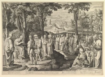 Johannes der Täufer predigt in der Wüste, ca. 1527-28
