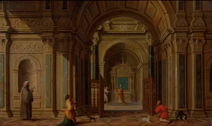 Der Erzengel Gabriel erscheint Zacharias (Lukas 1:11)