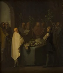 Niels Klim bei der Verurteilung des verstorbenen Potuan-Prinzen