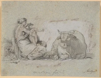 Pasiphaë mit dem kleinen Minotaurus