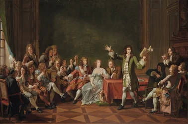 Molière liest Tartuffe bei Ninon de Lenclos