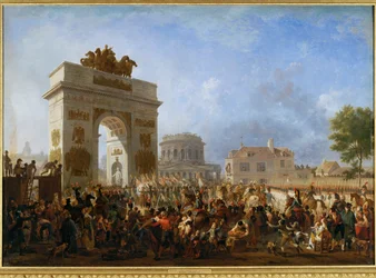Einzug der Kaiserlichen Garde in Paris, durch die Barriere von Pantin, am 15. November 1807