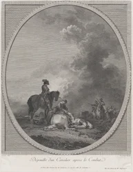 Der Kadaver eines Soldaten nach dem Kampf, 1781