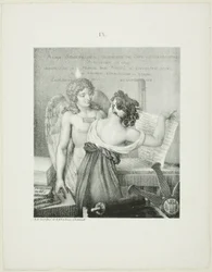 Der Genius der Lithografie, aus Alois Senefelders L
