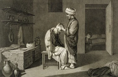 Der Barbier, aus Band II Künste und Handwerke von 