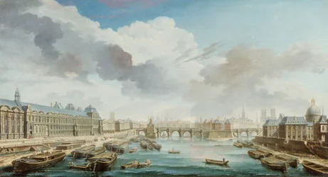 Le Louvre, le Pont-Neuf et le Collège des Quatre-Nations, 1755