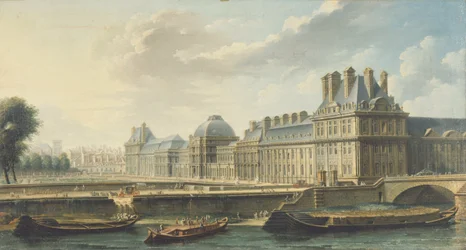 Der Palais des Tuileries, vom Quai d