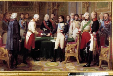 Das Treffen von Erfurt, 27. September - 14. Oktober 1808: Napoleon I. empfängt Baron Vincent