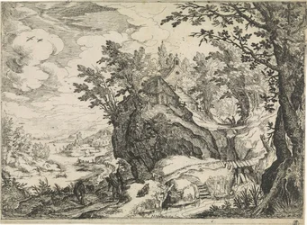 Berglandschaft mit einer Kirche