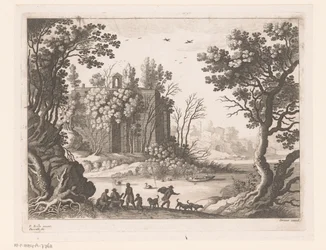 Gebäude an einem Fluss