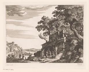 Hirten bei einer Ruine