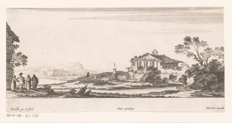 Landschaft mit Kapelle