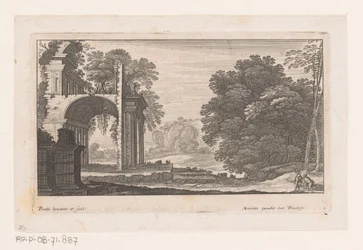 Landschaft mit Ruine