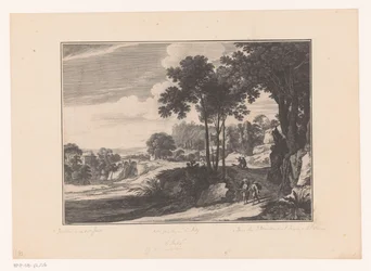 Landschaft mit Wanderern