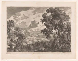 Flusslandschaft mit kurviger Straße