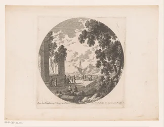 Ruine am Kai am Meer