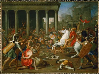 Kaiser Titus zerstört den Tempel in Jerusalem