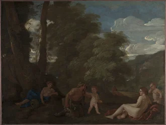 Nymphen und ein Satyr Amor Vincit Omnia, ca. 1625-1627