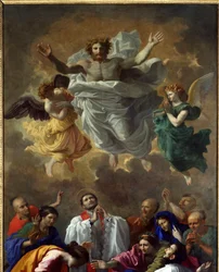 Der heilige Franz Xaver erweckt die Tochter eines Bewohners von Cangoxima in Japan zum Leben